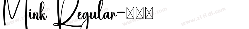 Mink Regular字体转换